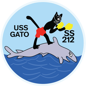 USS Gato (SS-212) Patch Logo Decal Emblem Crest Insignia