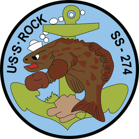 USS Rock (SS-274) Logo Emblem Crest