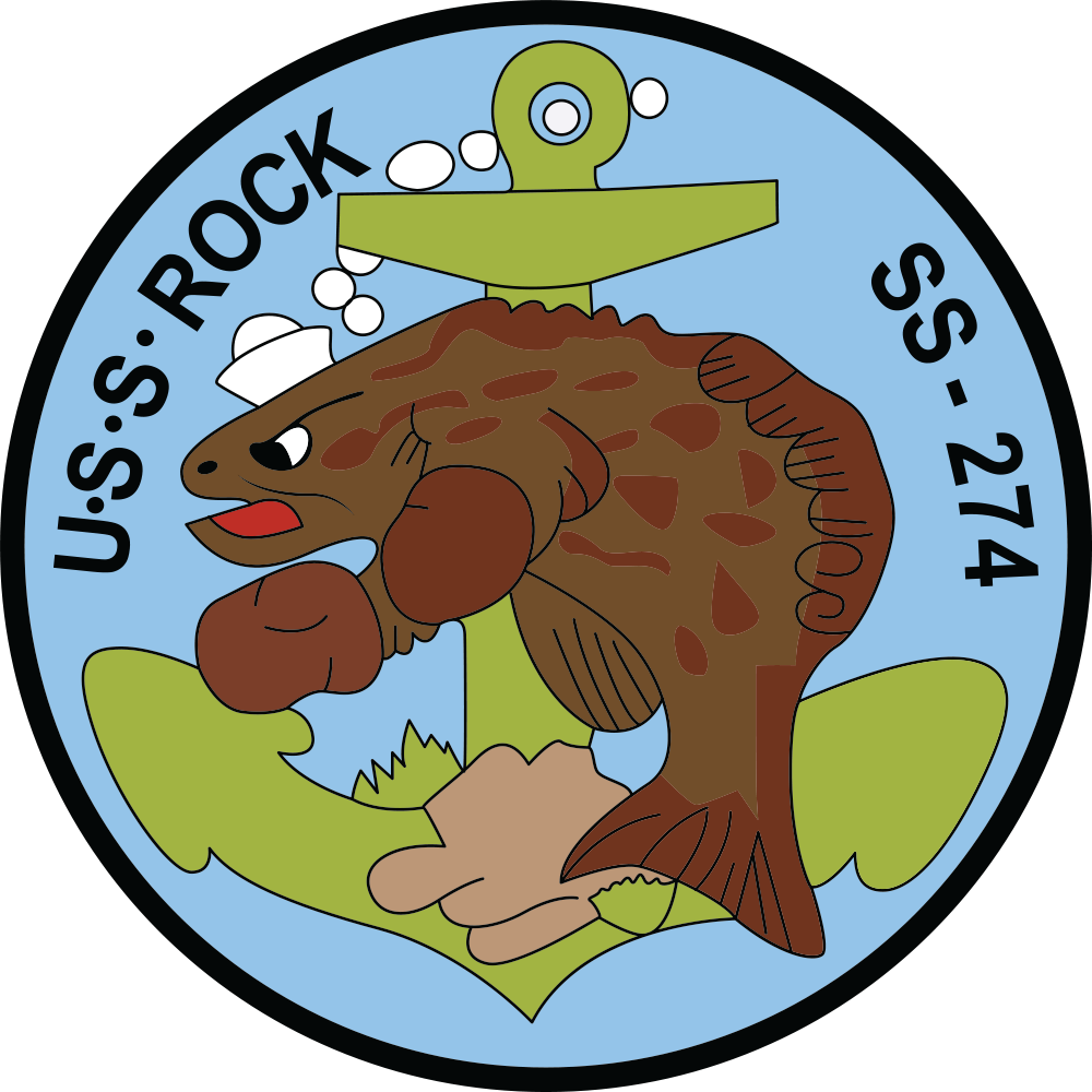 USS Rock (SS-274) Logo Emblem Crest