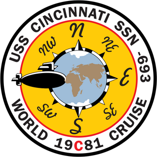 USS Cincinnati (SSN-693) Los Angeles-class Submarine