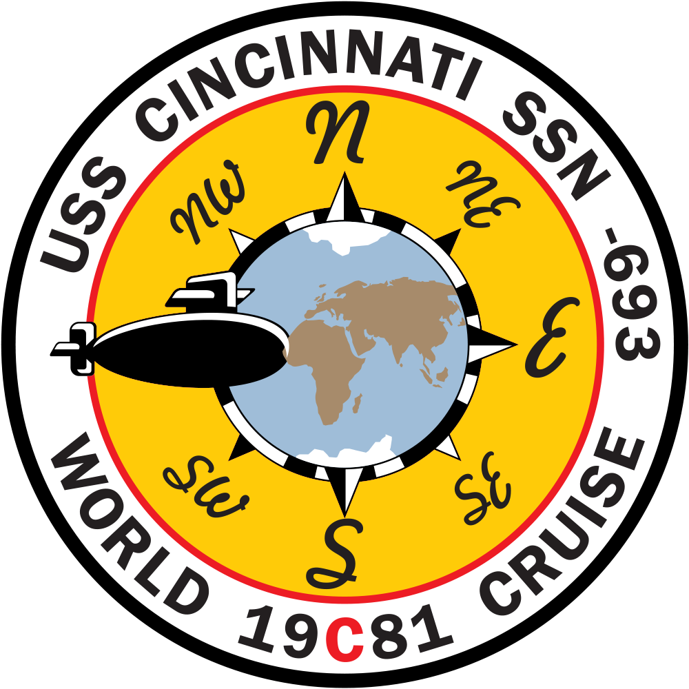 USS Cincinnati (SSN-693) Los Angeles-class Submarine