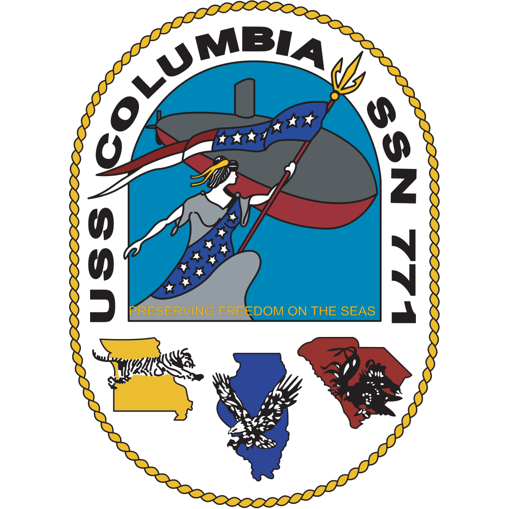 USS Columbia (SSN-771) Los Angeles-class Submarine