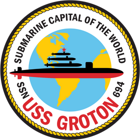 USS Groton (SSN-694) Los Angeles-class Submarine