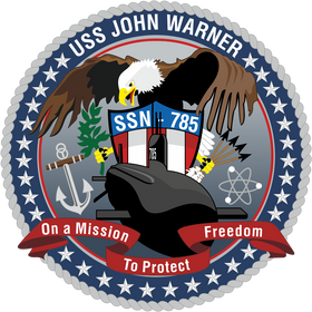 USS John Warner (SSN-785) Virginia-class Submarine