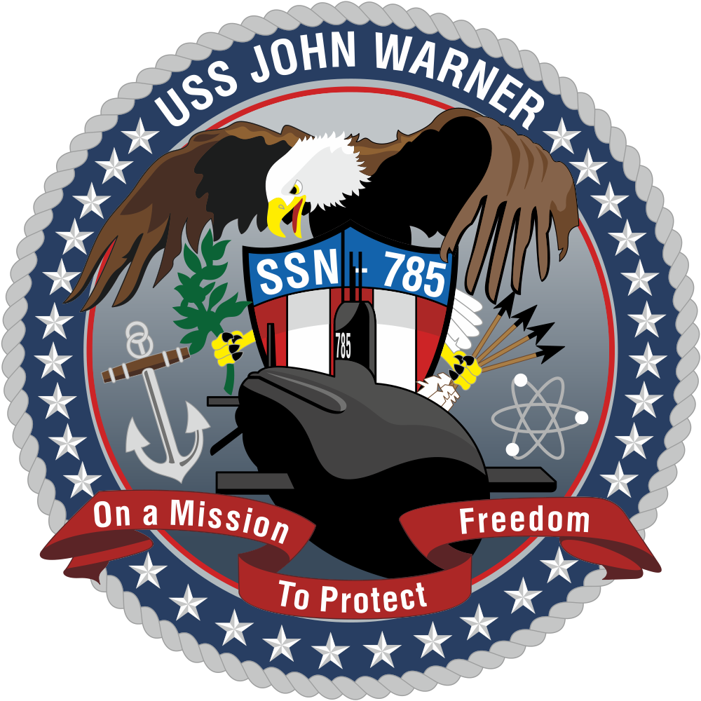 USS John Warner (SSN-785) Virginia-class Submarine