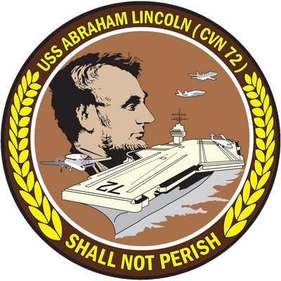 USS Abraham Lincoln (CVN-72) Ships Crest Logo Decal Emblem Patch Insignia