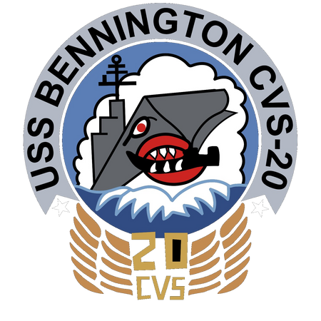 USS Bennington (CV/CVA/CVS-20) Ships Crest Logo Decal Emblem Patch