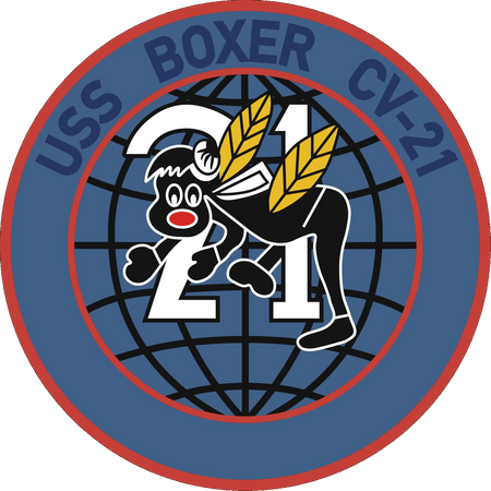 USS Boxer (CV-21) Merchandise - Shop CV-21 T-Shirts, Hoodies, Patches, Hats, Decals, Flags and more!