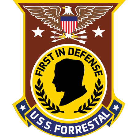 USS Forrestal (CV/CVA-59) Ships Crest Logo Decal Emblem Insignia Patch