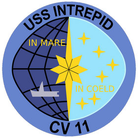 USS Intrepid (CV/CVA/CVS-11) Ships Crest Logo Decal Emblem Insignia Patch