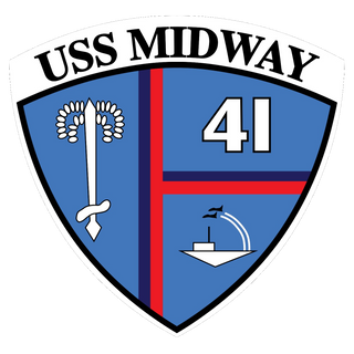USS Midway (CVB/CVA/CV-41) Logo Emblem Crest Insignia