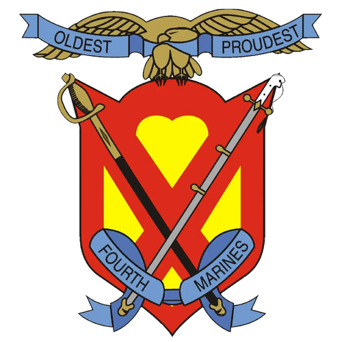 4th Marine Regiment (4th Marines) Logo Emblem Crest Insignia