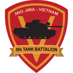 U.S. Marine 5th Tank Battalion Logo Emblem Crest