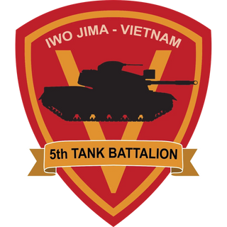 U.S. Marine 5th Tank Battalion Logo Emblem Crest