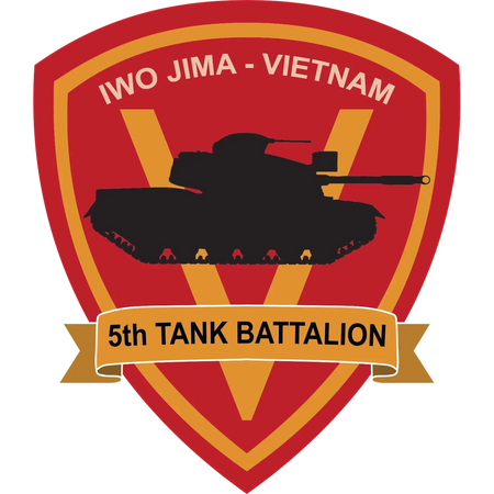 U.S. Marine 5th Tank Battalion Logo Emblem Crest