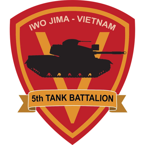 U.S. Marine 5th Tank Battalion Logo Emblem Crest