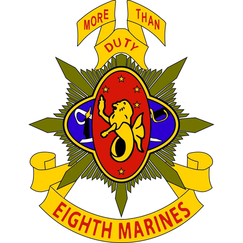 8th Marine Regiment (8th Marines) Logo Emblem Crest Insignia