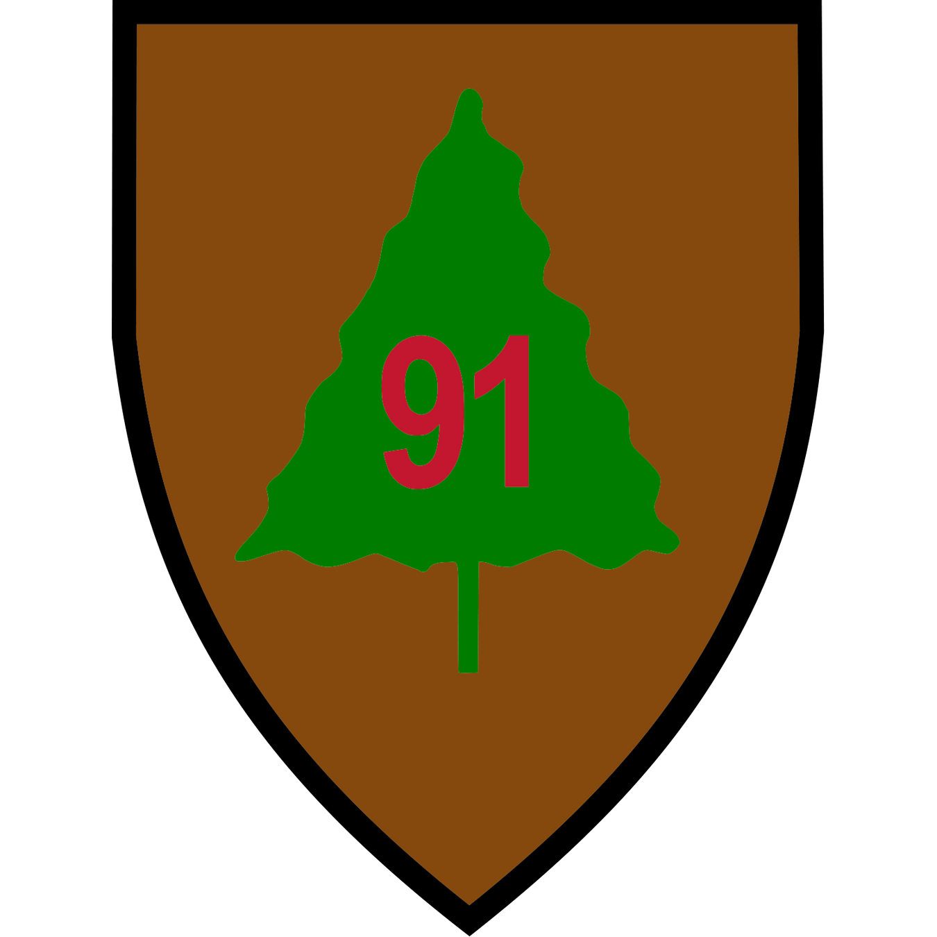 91st Infantry Division U.S. Army DUI SSI CSIB Patch Logo Decal Emblem Crest Insignia Sticker