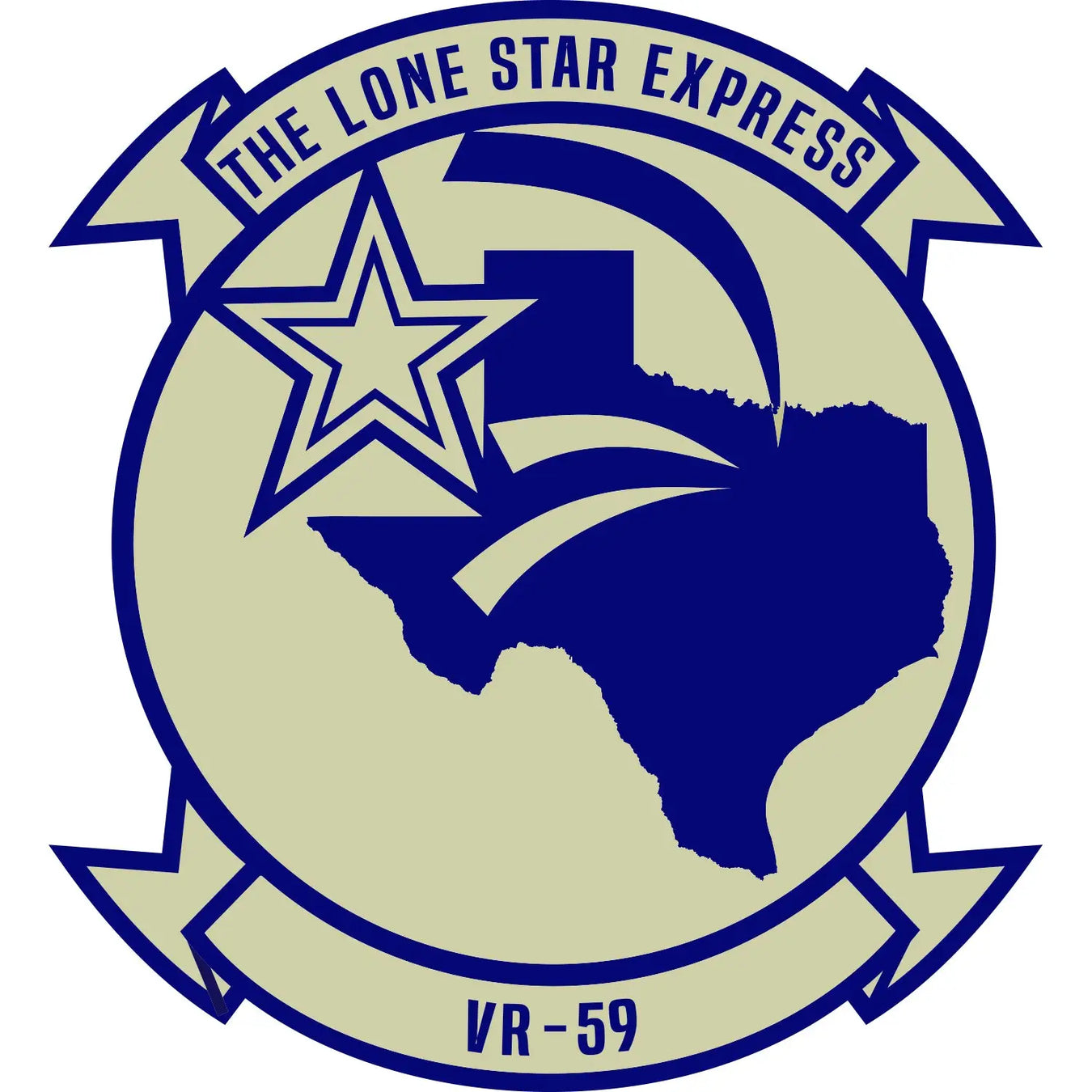 Fleet Logistics Support Squadron 59 (VR-59) Logo Decal Emblem Crest Insignia