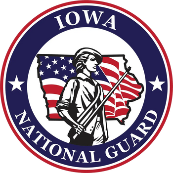 Iowa National Guard logo emblem patch decal insignia