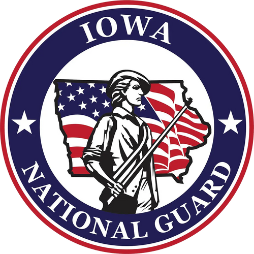 Iowa National Guard logo emblem patch decal insignia