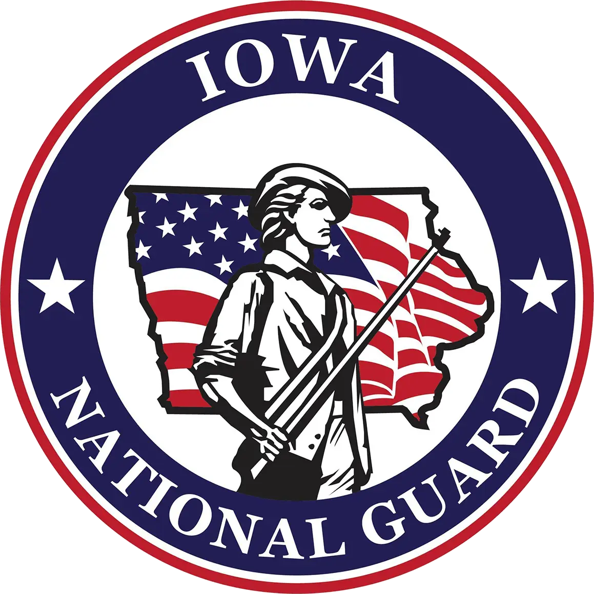 Iowa National Guard logo emblem patch decal insignia