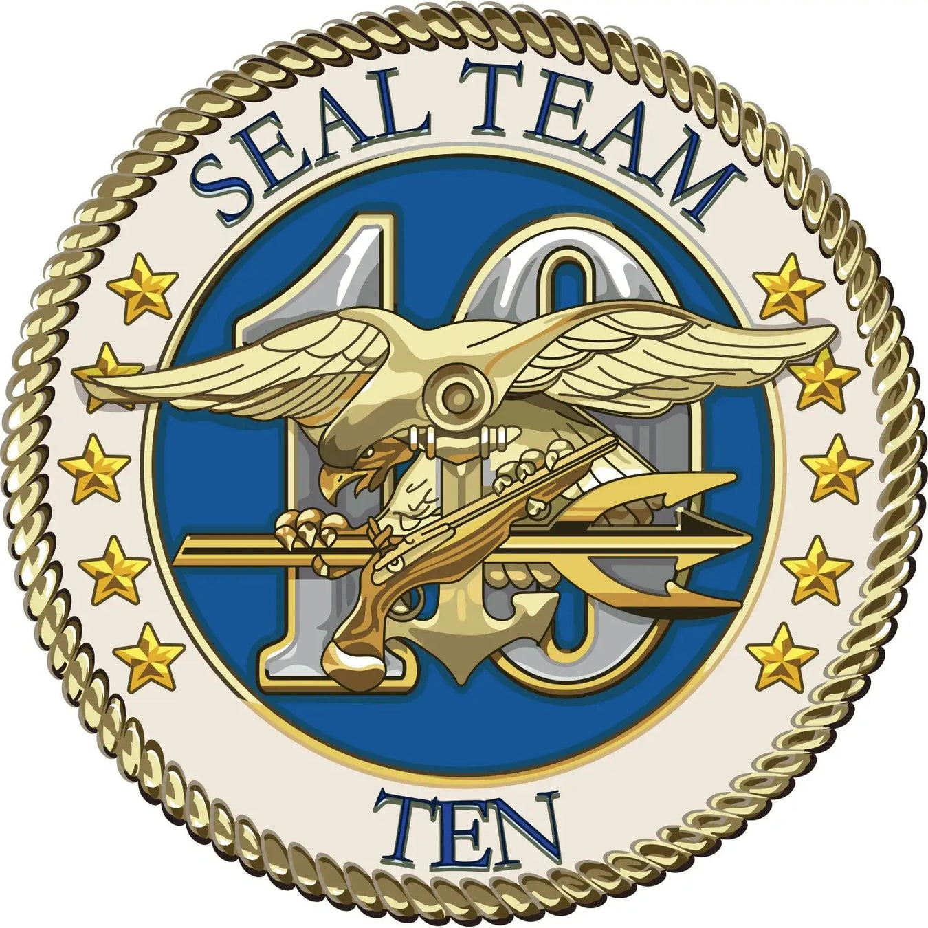 SEAL Team 10 patch logo decal emblem crest insignia