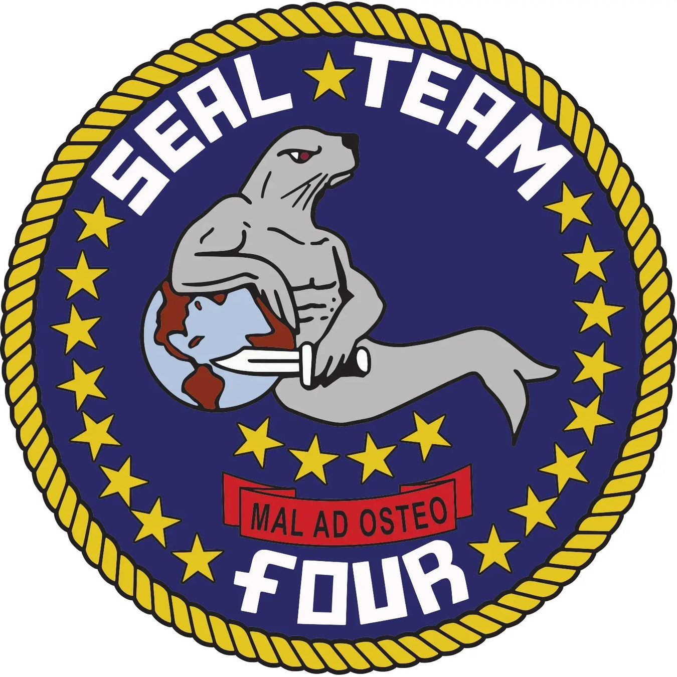 SEAL Team 4 patch logo decal emblem crest insignia