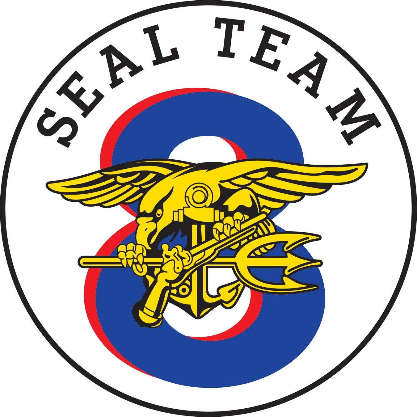 SEAL Team 8 patch logo decal emblem crest insignia
