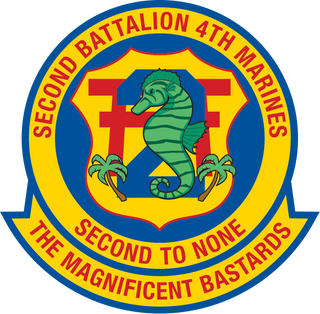 2nd Battalion, 4th Marines (2/4 Marines) Logo Emblem Crest Insignia