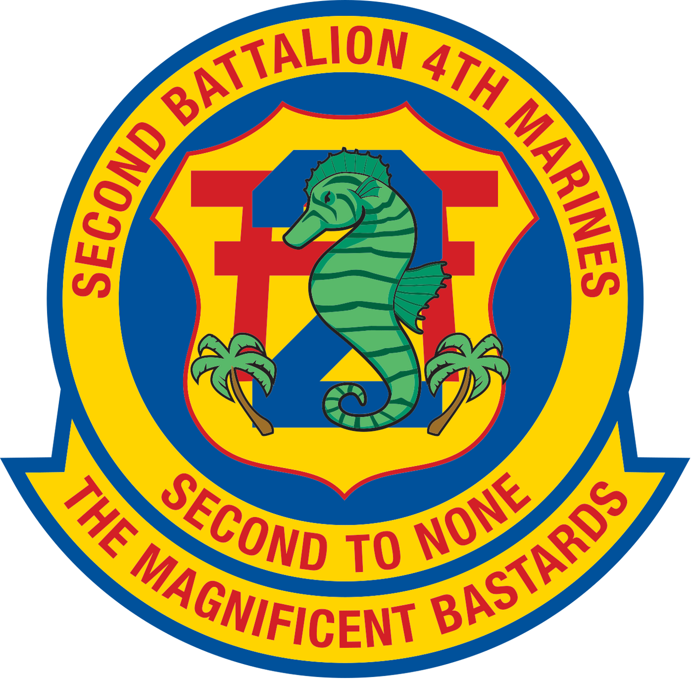 2nd Battalion, 4th Marines (2/4 Marines) Logo Emblem Crest Insignia