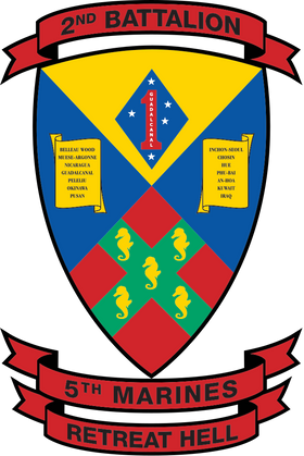 2nd Battalion, 5th Marines (2/5 Marines) Logo Emblem Crest Insignia
