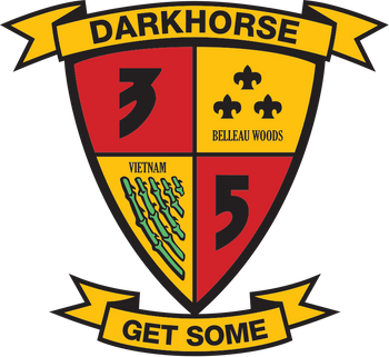 3rd Battalion, 5th Marines (3/5 Marines) Logo Emblem Crest Insignia
