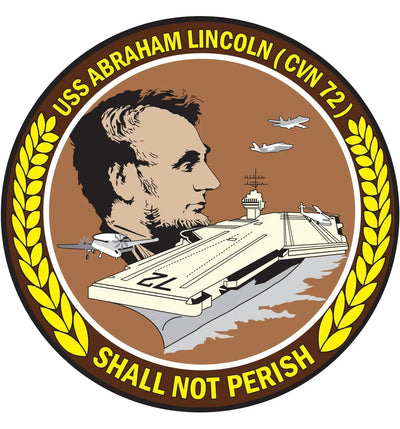 USS Abraham Lincoln (CVN-72) Ships Crest Logo Decal Emblem Patch Insignia