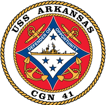 USS Arkansas (CGN-41) Logo Emblem Crest Insignia