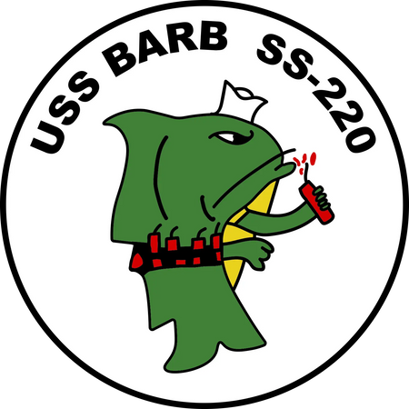 USS Barb (SS-220) Submarine Logo Crest Insignia
