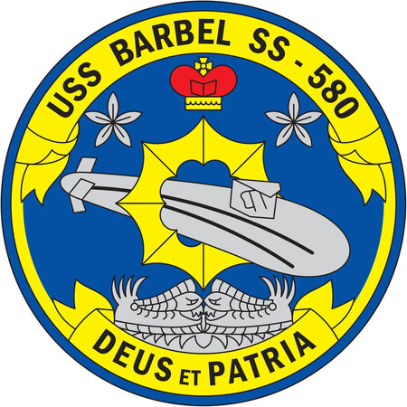USS Barbel (SS-580) Patch Logo Decal Emblem Crest Insignia