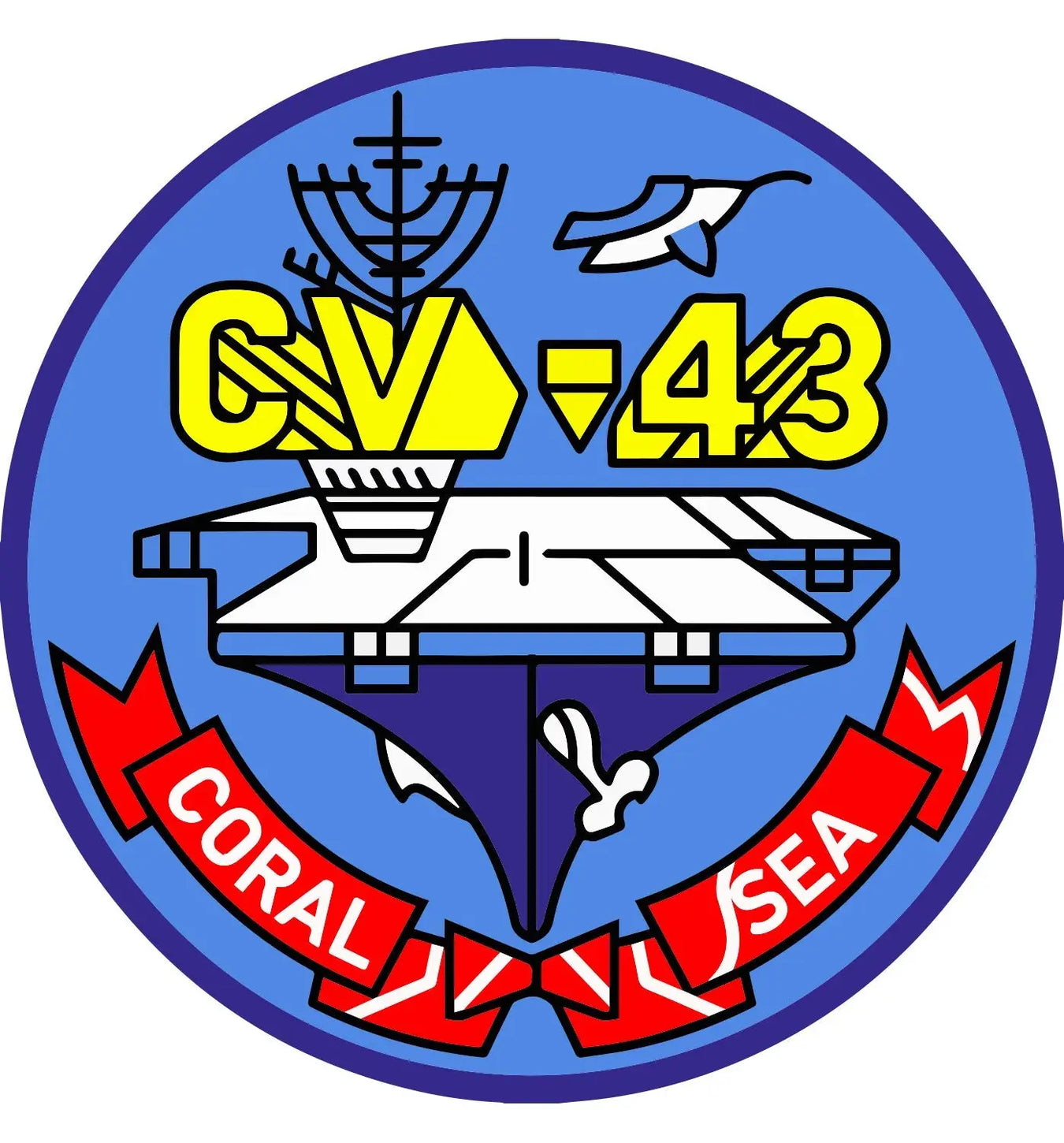 USS Coral Sea (CV/CVA-43) Merchandise - Shop CV-43 T-Shirts, Hoodies, Patches, Hats, Decals, Flags and more!