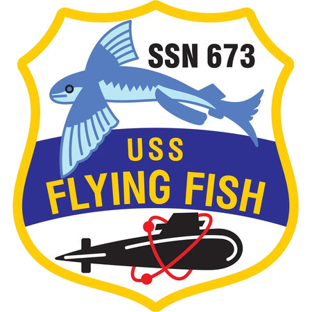 USS Flying Fish (SSN-673) Logo Emblem Crest