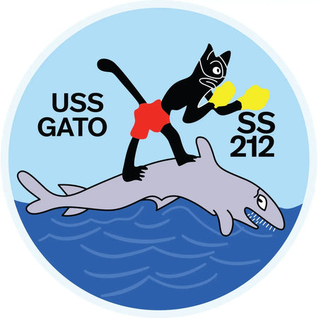 USS Gato (SS-212) Patch Logo Decal Emblem Crest Insignia
