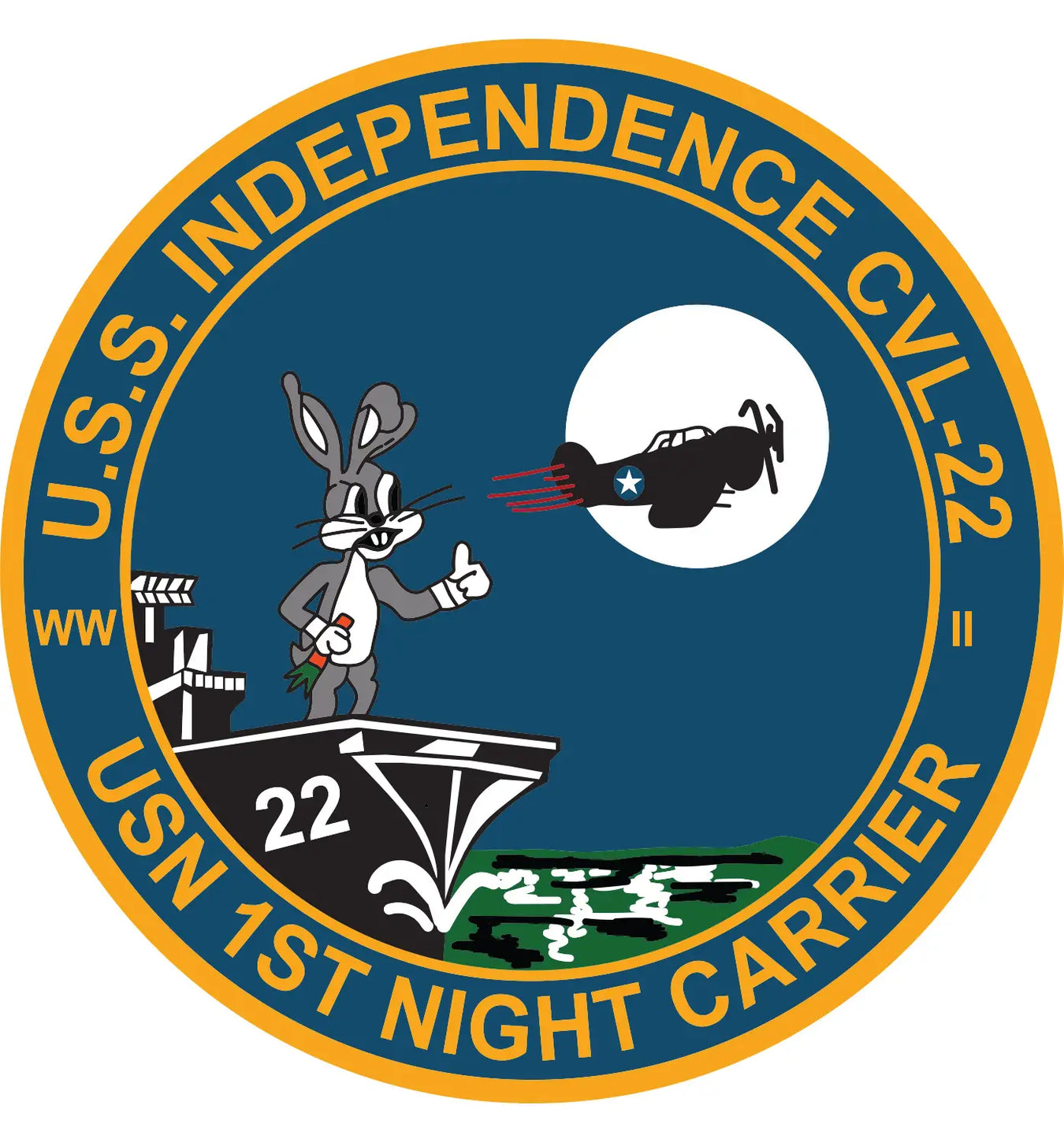 USS Independence (CVL-22) Ships Crest Logo Decal Emblem Insignia Patch