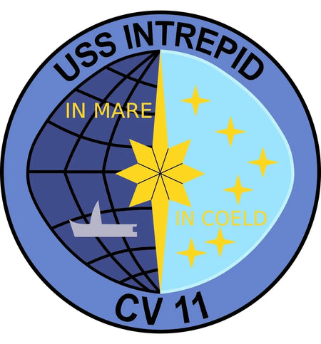 USS Intrepid (CV/CVA/CVS-11) Ships Crest Logo Decal Emblem Insignia Patch