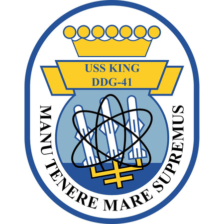 USS King (DDG-41) Logo Emblem Crest