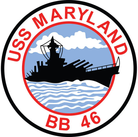 USS Maryland (BB-46) Merchandise - Shop T-Shirts, hoodies, patches, pins, flags, decals, hats and more.