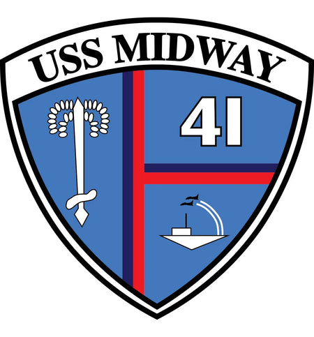 USS Midway (CVB/CVA/CV-41) Logo Emblem Crest Insignia
