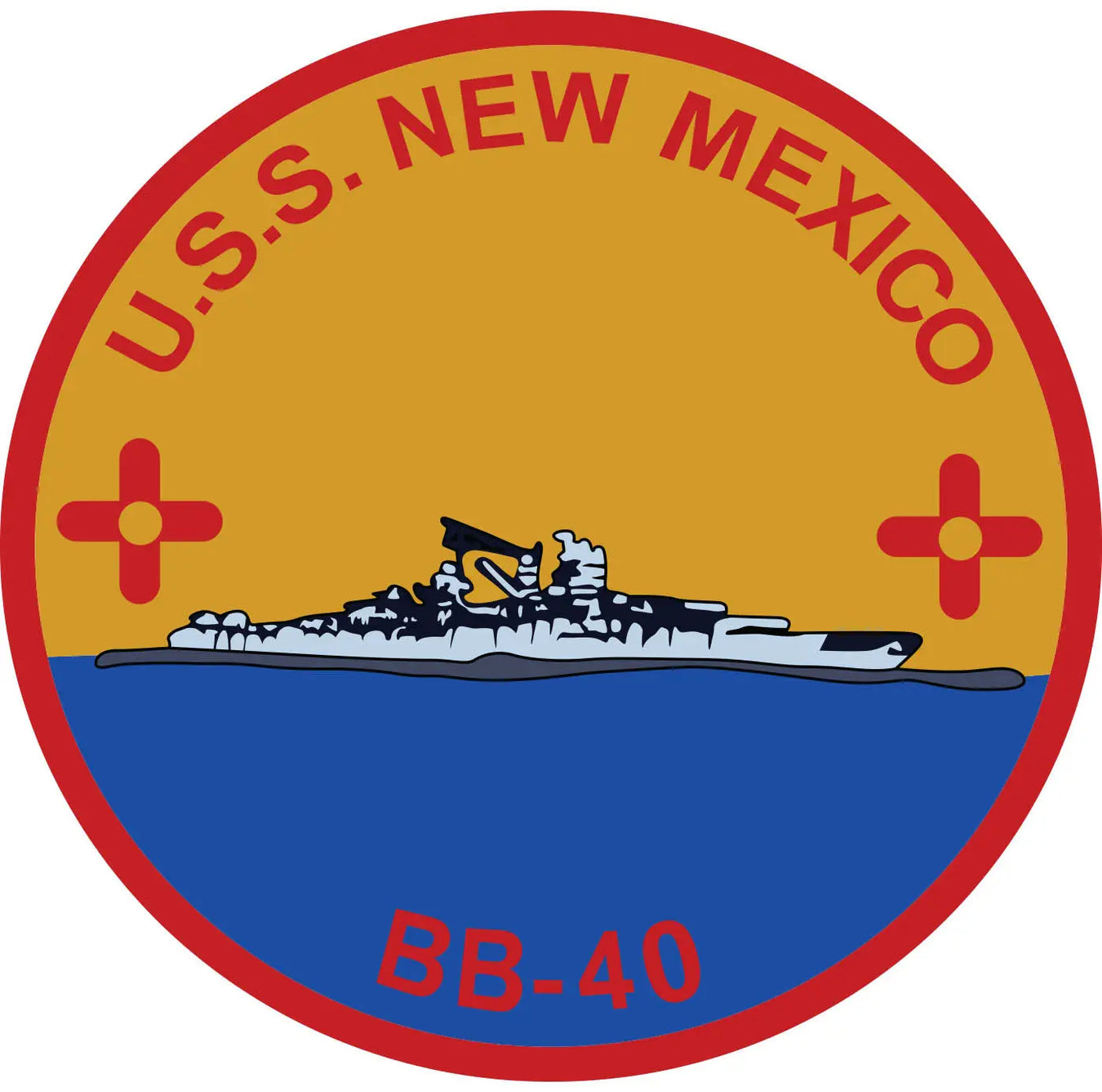 USS New Mexico (BB-40) Merchandise - Shop T-Shirts, hoodies, patches, pins, flags, decals, hats and more.