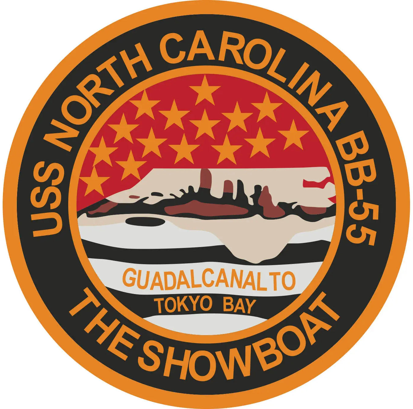 USS North Carolina (BB-55) Merchandise - Shop T-Shirts, hoodies, patches, pins, flags, decals, hats and more.