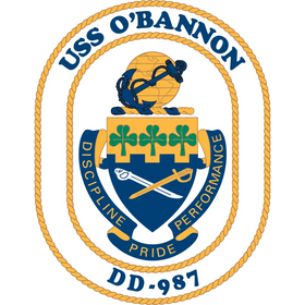 USS O'Bannon (DD-987) Patch Logo Decal Emblem Crest Insignia