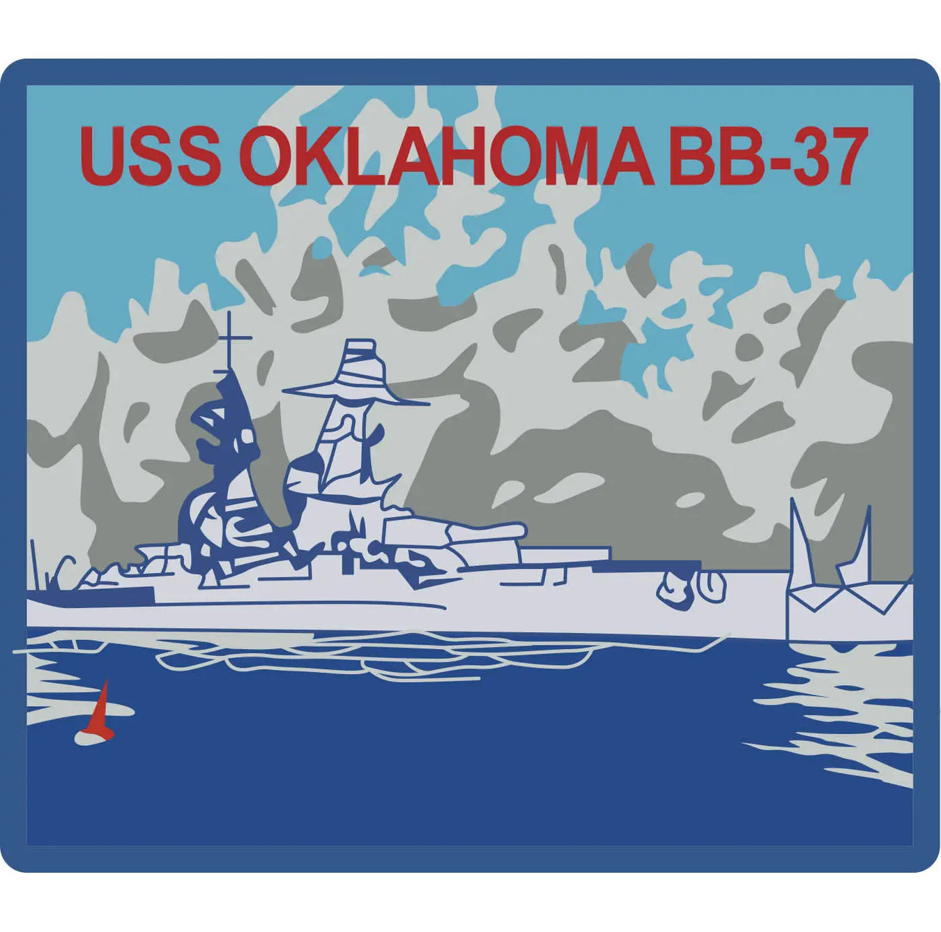USS Oklahoma (BB-37) Merchandise - Shop T-Shirts, hoodies, patches, pins, flags, decals, hats and more.
