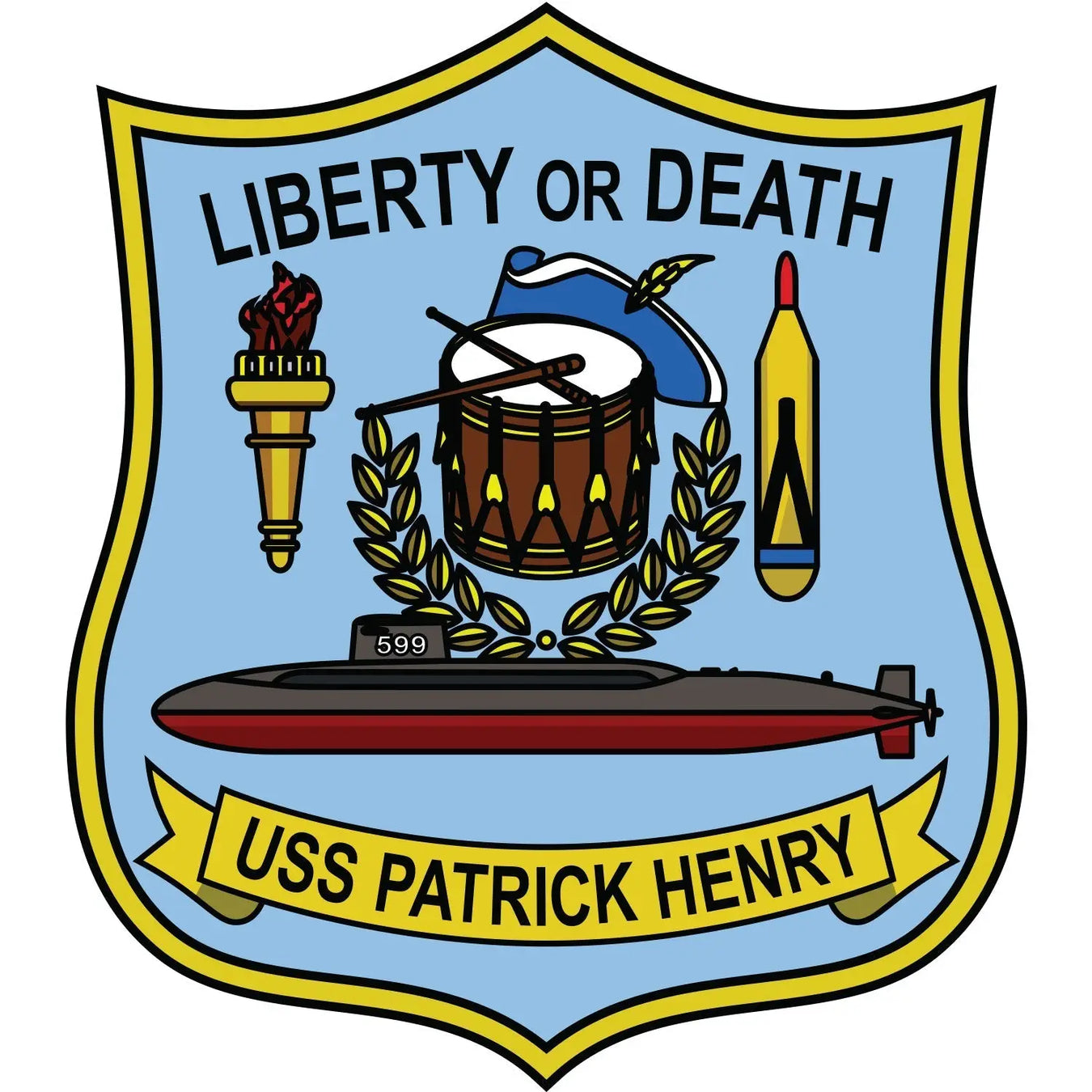 USS Patrick Henry (SSBN-599) logo
